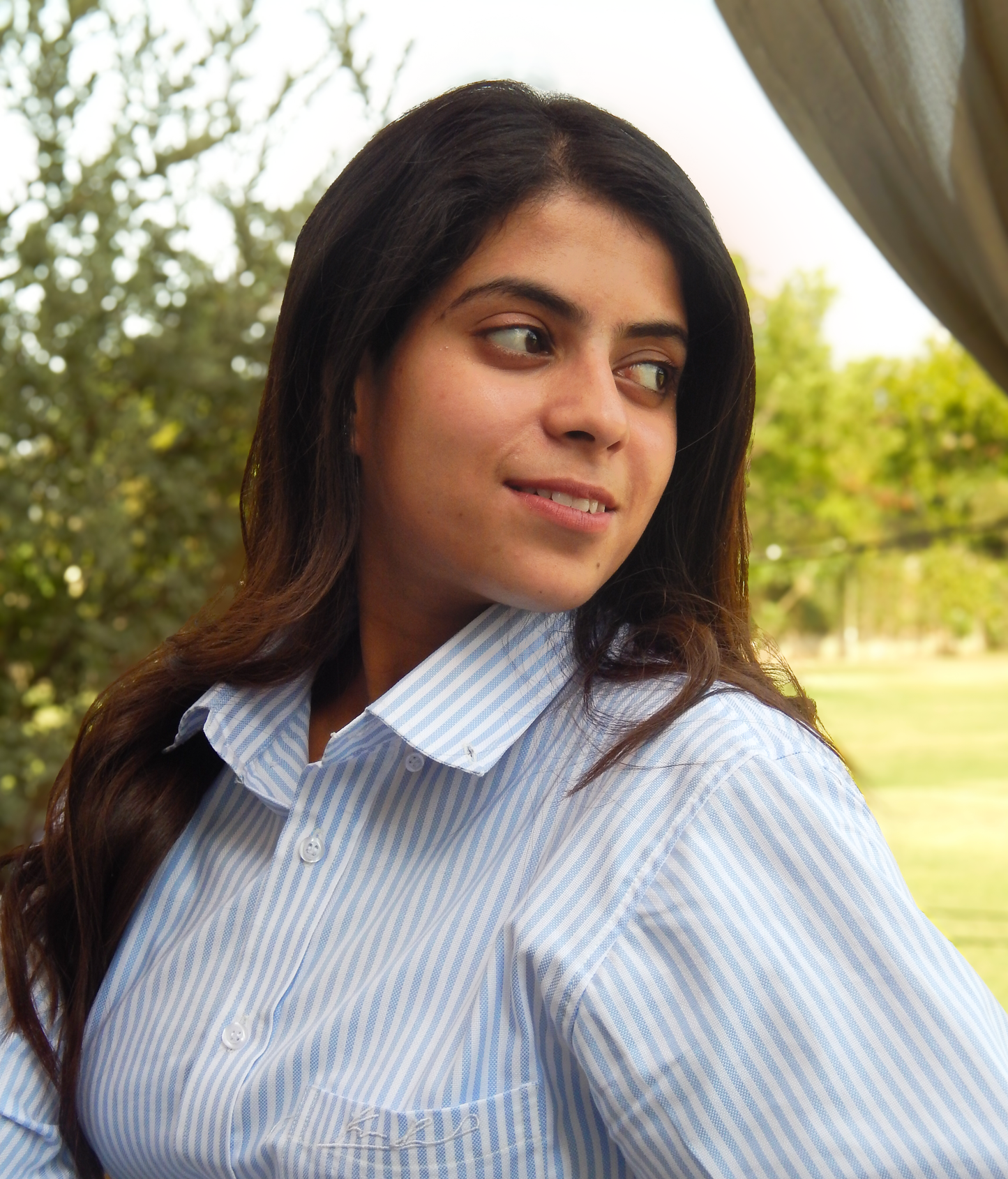 Signature Striped Shirt for all - Powder Blue