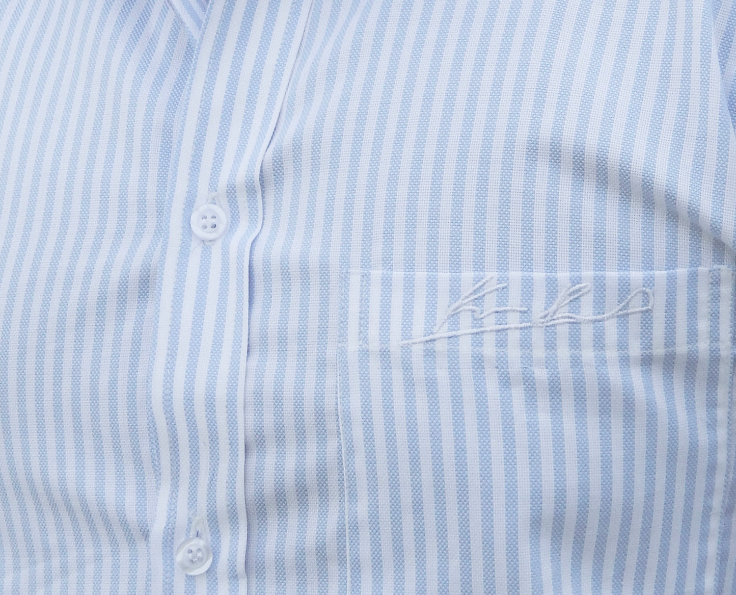 Signature Striped Shirt for all - Powder Blue